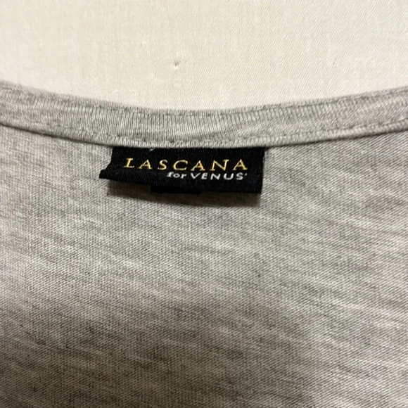 LASCANA Shirt Dress, Light Heather Gray, Size Small - Picture 5 of 6